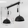 Manacales Pendant Light black, 2-light sources