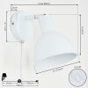 Caney Wall Light chrome, white, 1-light source