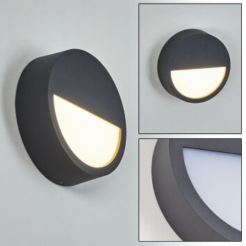 Nagap Outdoor Wall Light LED anthracite, white, 1-light source