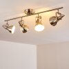 TINA ceiling light matt nickel, 4-light sources