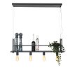 Steinhauer Buckley Pendant Light stainless steel, 4-light sources