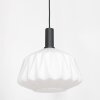 Steinhauer Verre Nervuré Pendant Light black, 1-light source