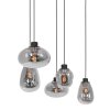 Steinhauer Reflexion Pendant Light black, 5-light sources
