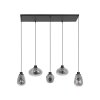 Steinhauer Reflexion Pendant Light black, 5-light sources