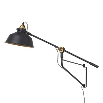 Steinhauer Wall Light gold, black, 1-light source
