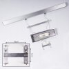 Ifo Pendant Light LED brushed aluminium, 3-light sources