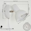 Ambousi Wall Light chrome, white, 1-light source