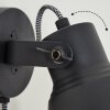 Leiwoma Wall Light black, 1-light source