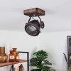 Herford Ceiling Light brown, Dark wood, 1-light source