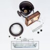 Herford Ceiling Light brown, Dark wood, 1-light source