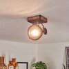 Herford Ceiling Light brown, Dark wood, 1-light source