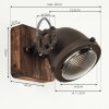 Herford Wall Light brown, Dark wood, 1-light source
