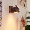 Herford Wall Light brown, Dark wood, 1-light source
