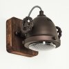 Herford Wall Light brown, Dark wood, 1-light source