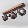 Herford Ceiling Light Dark wood, 3-light sources
