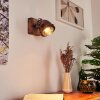 Herford Wall Light Dark wood, rust-coloured, 1-light source