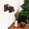 Herford Wall Light Dark wood, rust-coloured, 1-light source