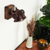Herford Wall Light Dark wood, rust-coloured, 1-light source