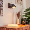 Herford Wall Light grey, Dark wood, 1-light source
