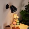 Iasoa Wall Light brass, black, 1-light source