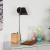 Iasoa Wall Light brass, black, 1-light source