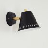 Iasoa Wall Light brass, black, 1-light source