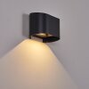Everton Outdoor Wall Light LED black, 2-light sources