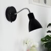 Naouli Wall Light chrome, black, 1-light source