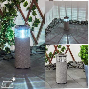 Mesabolo solar light LED grey, black, 1-light source