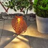 Mésan solar light LED rust-coloured, black, 1-light source