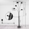 Nikkala Floor Lamp black, 5-light sources