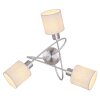Globo AVA Ceiling Light matt nickel, 3-light sources