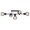 Globo CLASTRA Ceiling Light black, 5-light sources