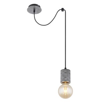 Globo FREDDY Pendant Light Oxidised Silver, 1-light source