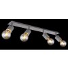 Globo FREDDY Ceiling Light Oxidised Silver, 4-light sources