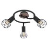 Globo XARA Ceiling Light Light wood, black, 3-light sources