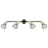 Globo XARA Ceiling Light antique brass, black, 4-light sources