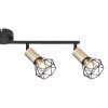 Globo XARA Ceiling Light antique brass, black, 4-light sources