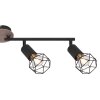 Globo XARA Ceiling Light Light wood, black, 4-light sources