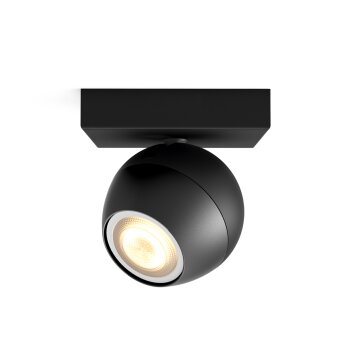 Philips HUE AMBIANCE WHITE BUCKRAM Spotlight, extension black, 1-light source