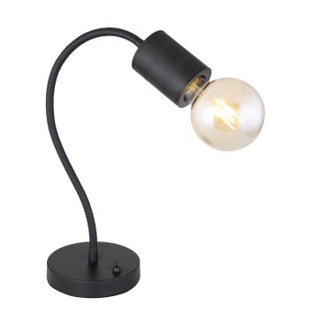 Globo HERMINE Table lamp black, 1-light source