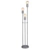 Globo FREDDY Floor Lamp Oxidised Silver, 3-light sources