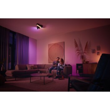 Philips HUE Centris Ceiling Light LED black, 3-light sources, Colour changer
