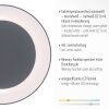 Leuchten Direkt ANIKA Ceiling Light LED anthracite, 1-light source, Remote control