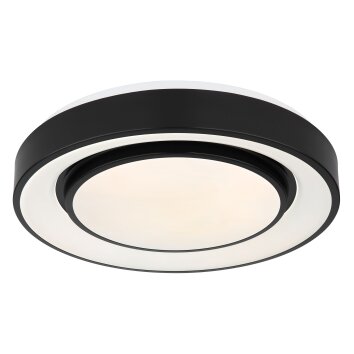 Globo SULLY Ceiling Light LED black, 1-light source, Remote control, Colour changer