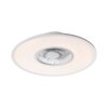 Leuchten Direkt FLAT-AIR ceiling fan LED silver, 1-light source, Remote control