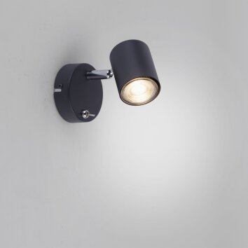 Leuchten Direkt TARIK Wall Light LED black, 1-light source