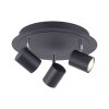 Leuchten Direkt TARIK Ceiling Light LED black, 3-light sources