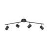 Leuchten Direkt TARIK Ceiling Light LED black, 4-light sources