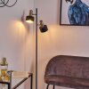 Pretoria Floor Lamp antique brass, black, 2-light sources